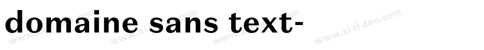 domaine sans text字体转换 domaine sans text字体转换